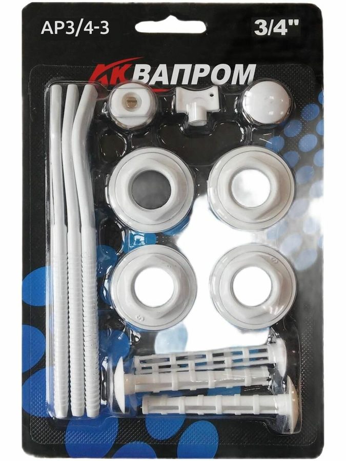 Комплект для монтажа радиатора "Аквапром" AP3/4-3 с 2-мя кронштейнами